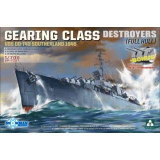 Gearing Class Destroyer USS DD-743 Southerland 1945 - Takom 1/700