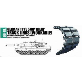 German Type 570P DIEHL Workable Track Links for Leopard A5/A6 - Trumpeter 1/35
