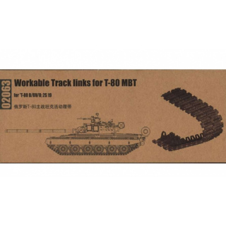 Workable Track Links for T-80 MBT - Trumpeter 1/35