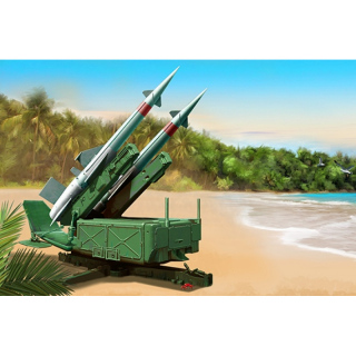 Soviet 5P71 Launcher w. 5V27 Missile Pechora (SA-3B Goa) Rounds Loaded - Trumpeter 1/35