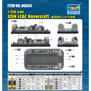 USN LCAC Hovercraft - Trumpeter 1/350