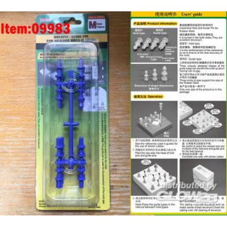 Holding/Guide pin for silicone mould-M (Blue)