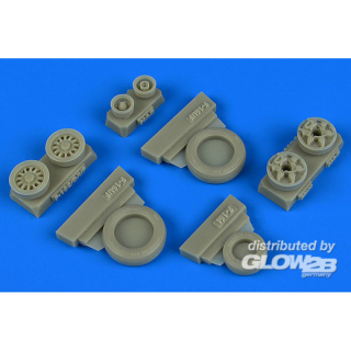 F-16I Sufa weighted wheels - Wheelliant 1/48